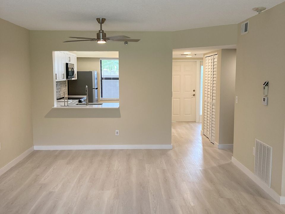 Living room and dining room