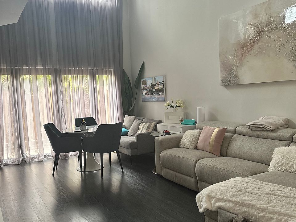 open living room with high ceilings