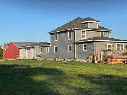 North side of house