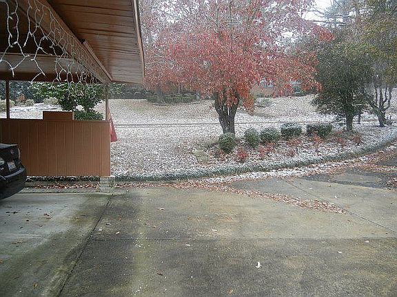 Front yard in the snow
