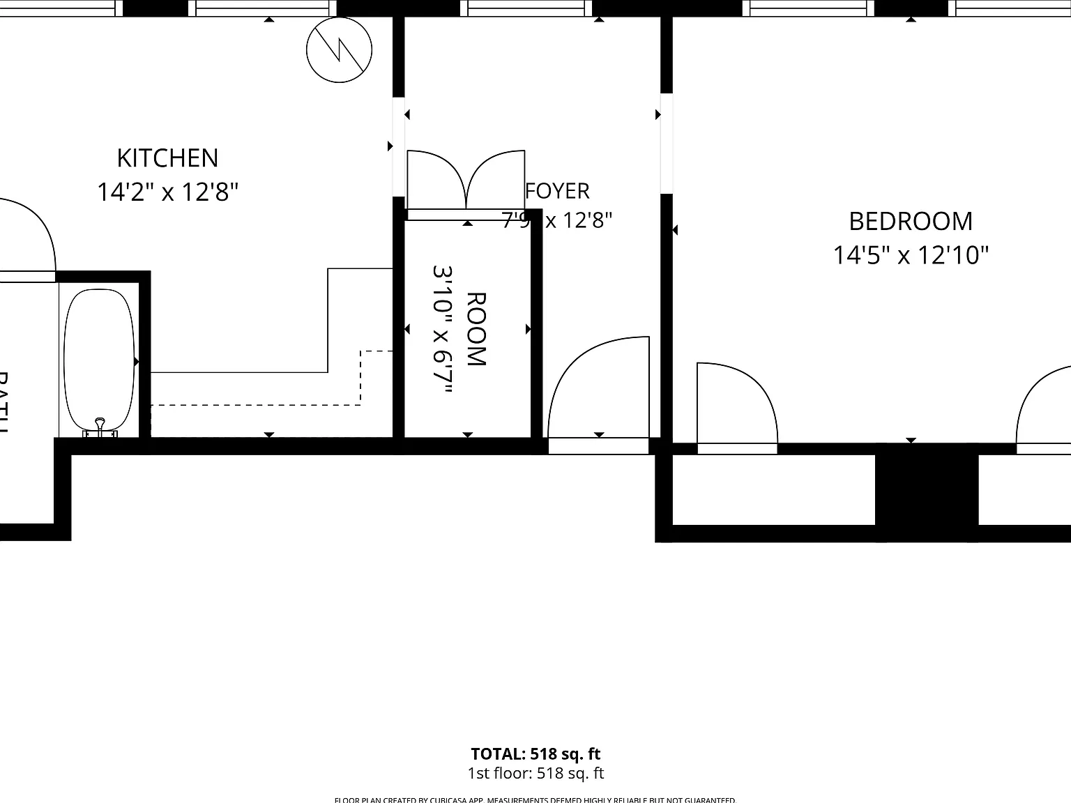 1 bed, 518 sqft, $1,209 — Photo 2