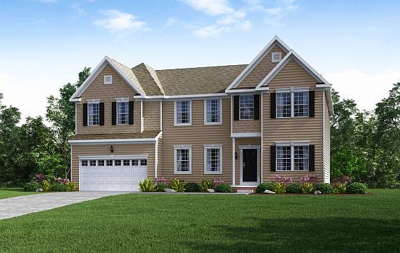 Elevation B Siding Facade with 2 Car Garage