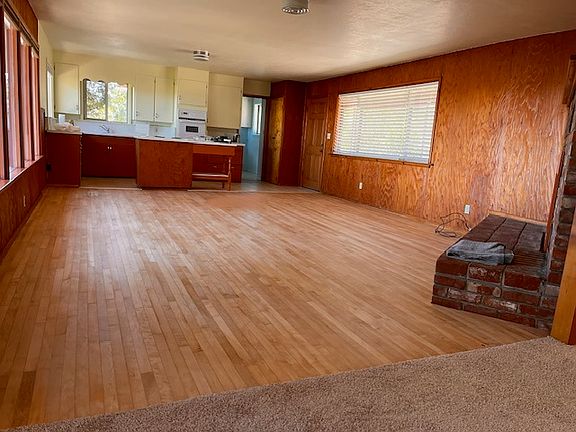 Open living and kitchen area