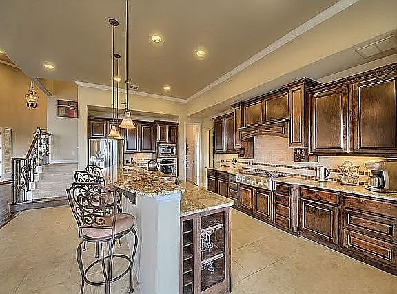 Kitchen and bar