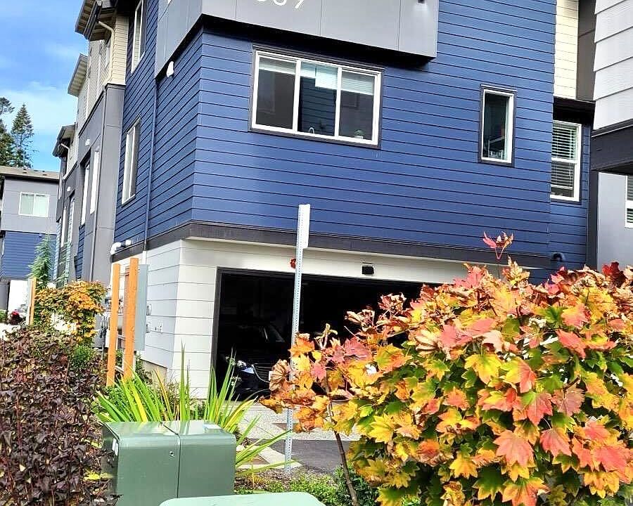 From outside - 2 car garage