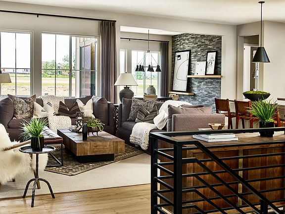 Amber Light Great Room, Kitchen Dining