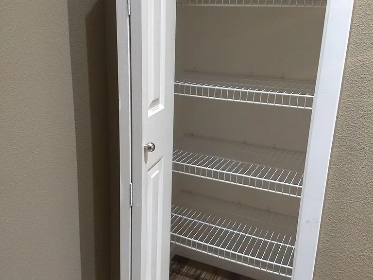 Hallway closet.