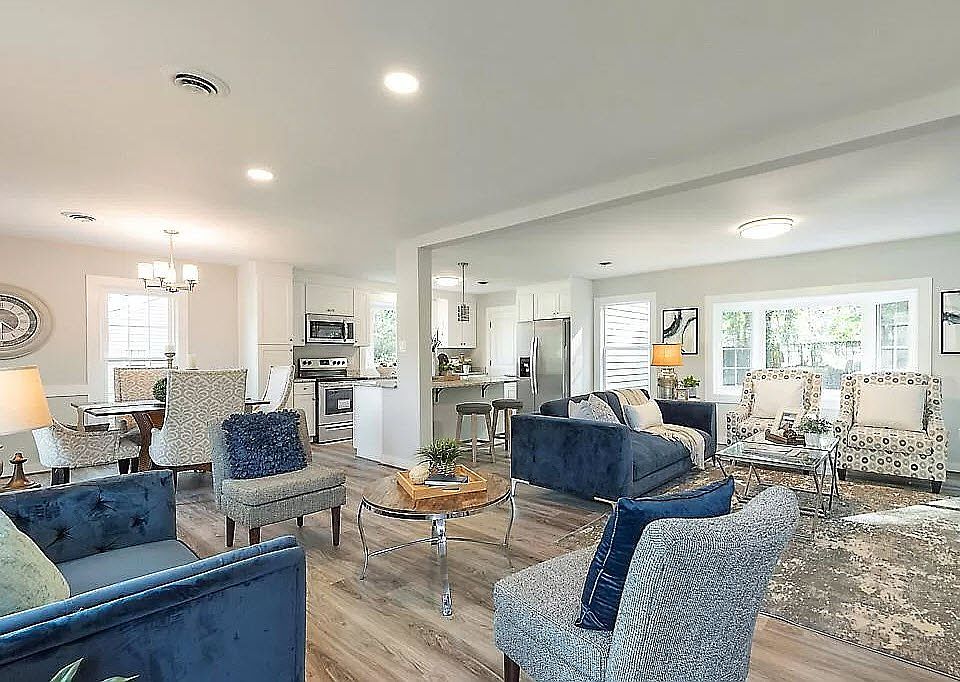 Furnishings pictured are not included