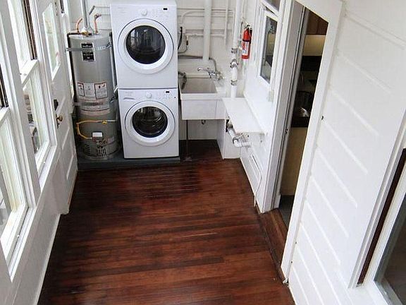 Laundry area in apartment