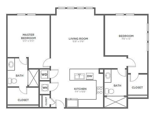 Floor plan A-2B1