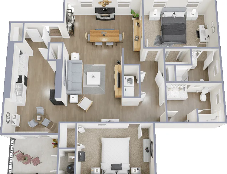 2x2 Floorplan Diagram