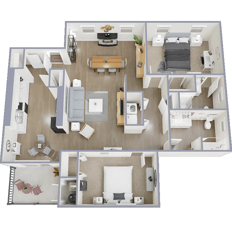 Floor plan 2X2