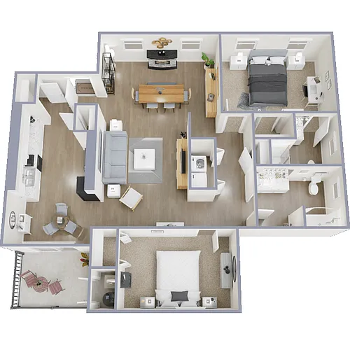 Floor plan 2X2