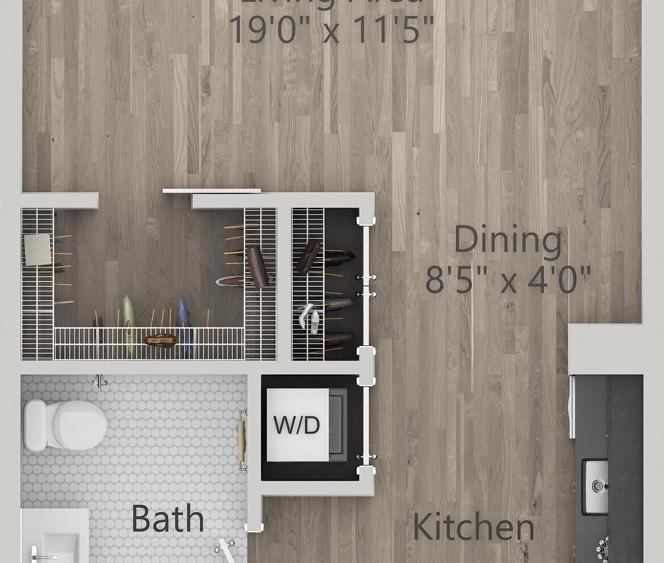 Studio, 1.0 bath, 590 sqft, $2,792 — Photo 1
