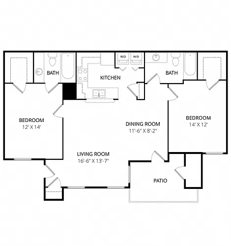 Floor plan The Taft