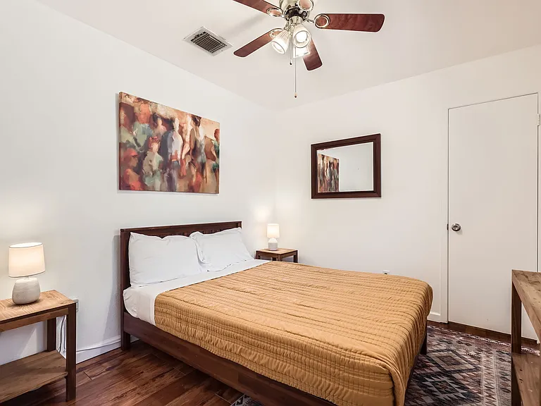 Bedroom with full-sized bed.