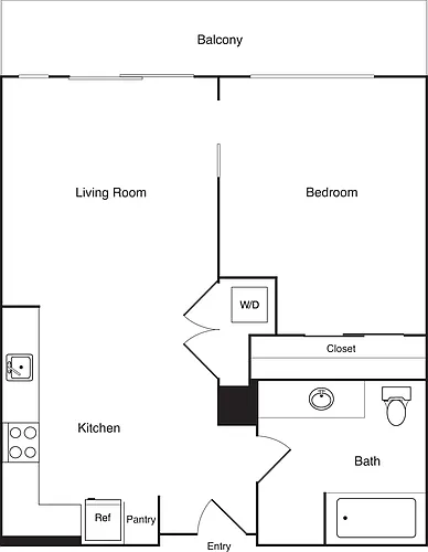 Floor plan 1 Bedroom