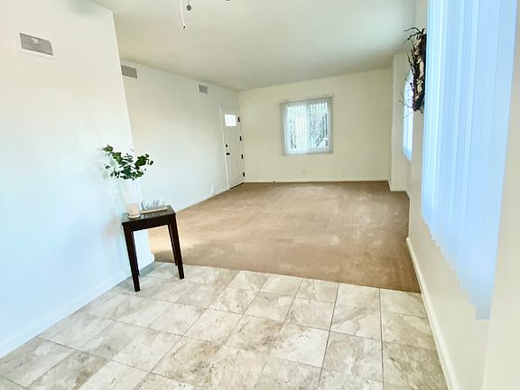 Dining room has an open layout