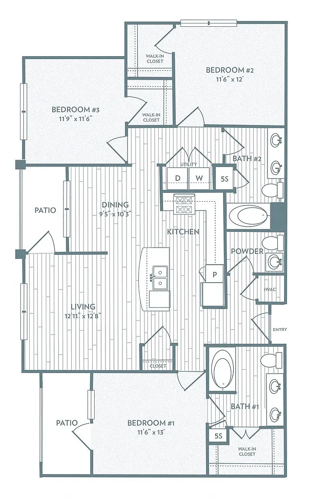 Floor plan C1 - Atlanta