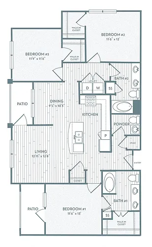 Floor plan C1 - Atlanta