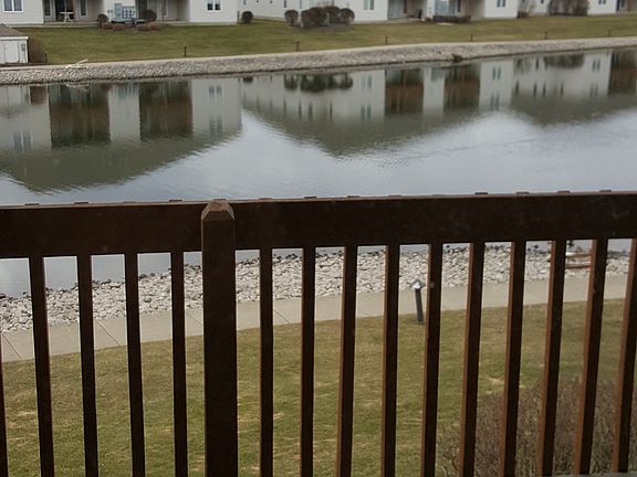 View from covered balcony