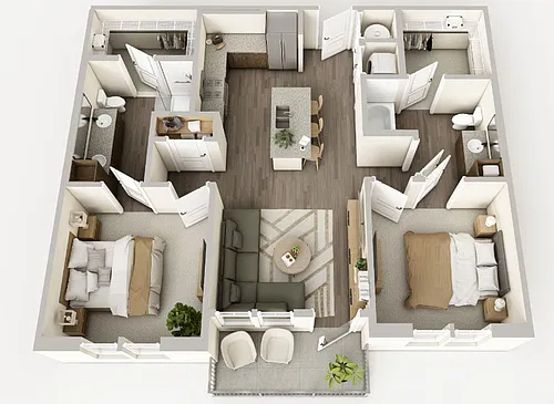 Floor plan 2 Bedroom