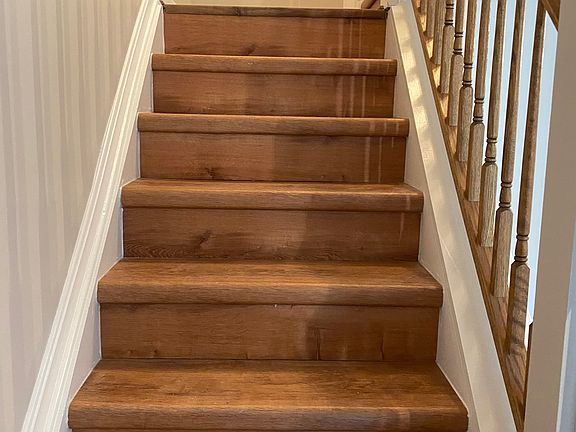 Steps to second floor