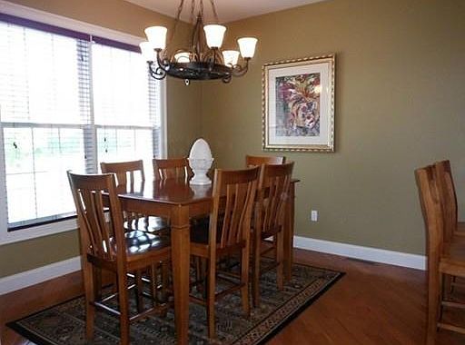 Bright dining area