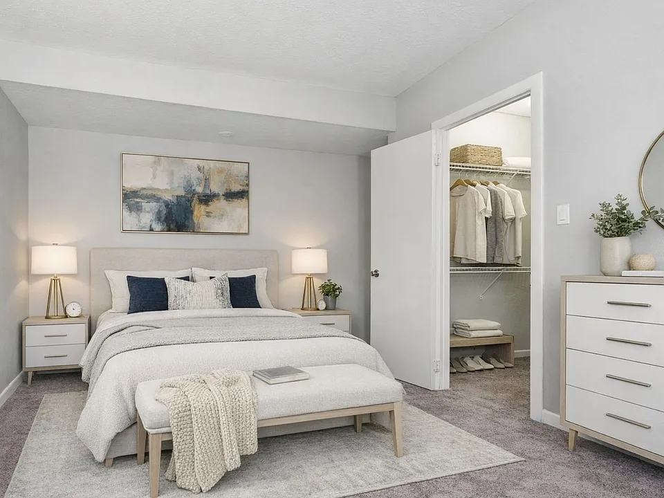 Welcome to Northbrook Apartments, where modern design meets comfort. This beautifully appointed bedroom features spacious layouts and ample storage for all your essentials. Elevate your lifestyle todayschedule your tour now!