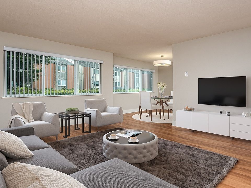 Spacious living room with great natural light