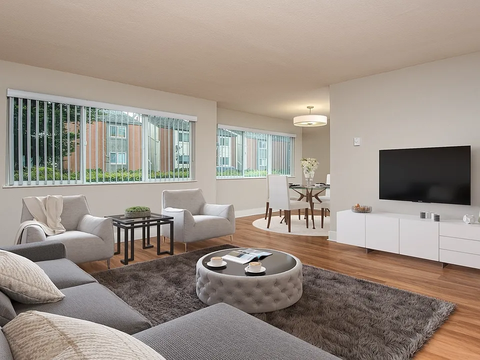Spacious living room with great natural light