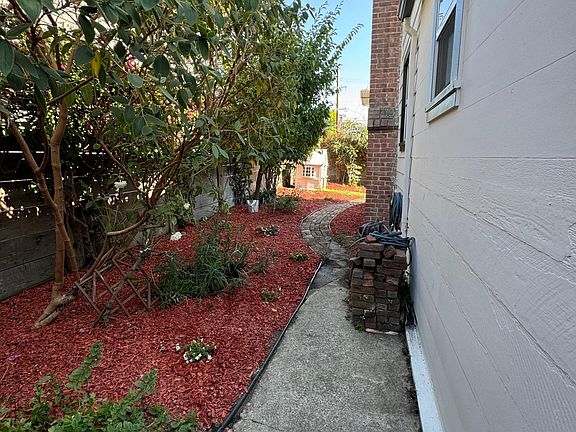 Side view. Window from kitchen.