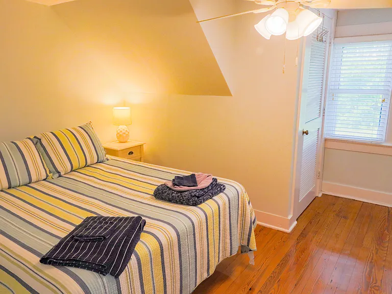 Upstairs bedroom with queen bed