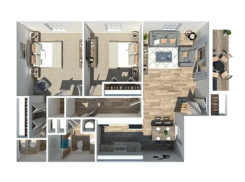 Floor plan Two Bedroom