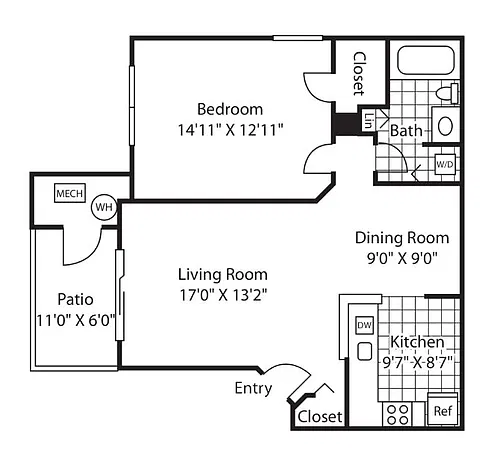 Floor plan Adams - Renovation