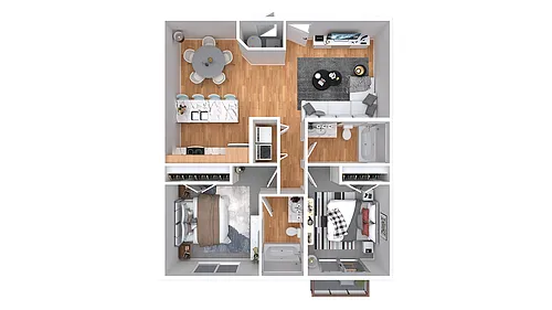 Floor plan 2 Bedroom B