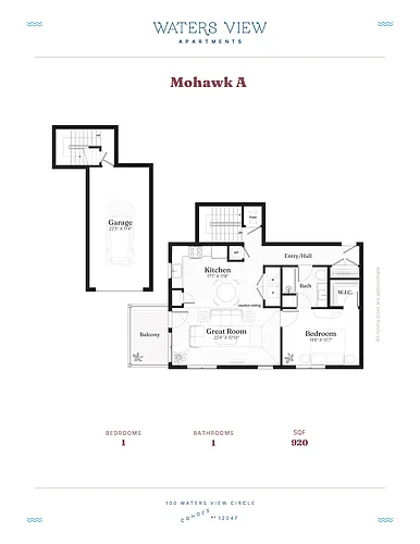 Floor plan Mohawk A