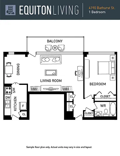 Floor plan 1 Bedroom