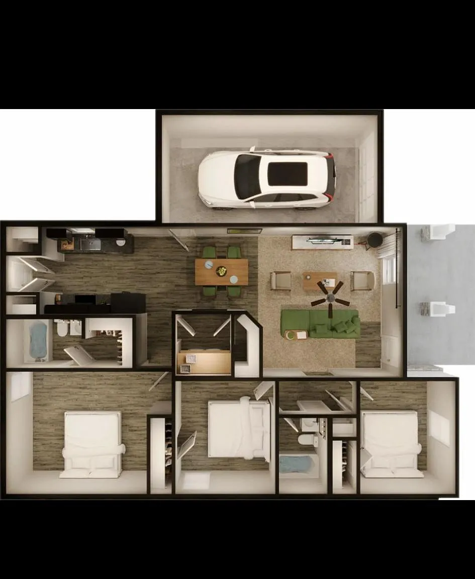 3 bed, 1247 sqft, $1,450 — Photo 2