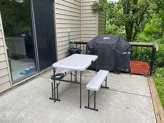 Patio off kitchen.