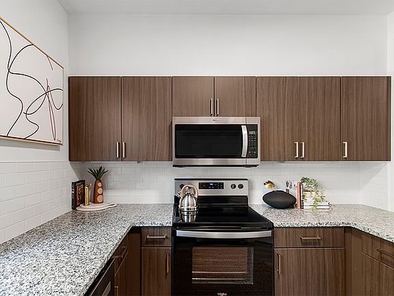 Upgraded kitchen with granite countertops