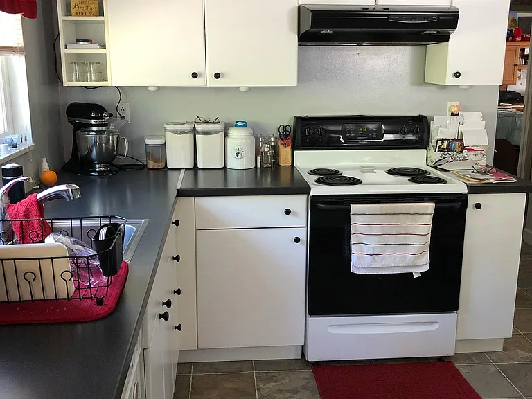 Plenty of cabinets.