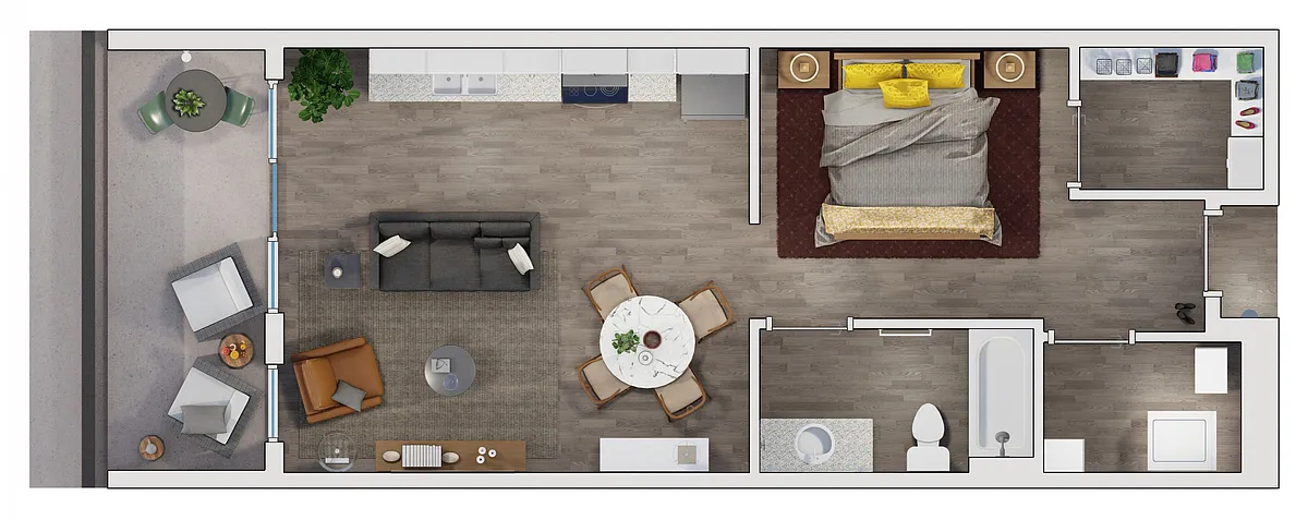 Floor plan Building 3: S3-K | Studio Plus