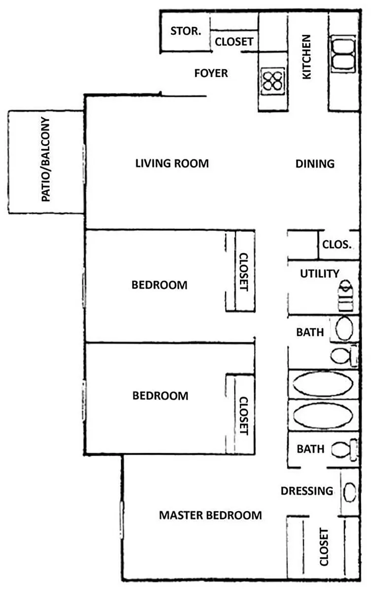 Floor plan C1 - Braddock
