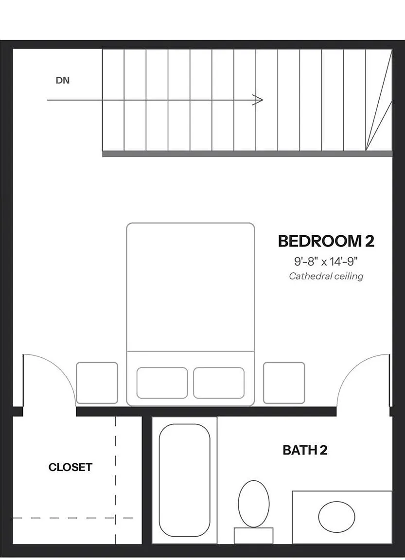2 bed, 2.0 bath, 1076 sqft, $1,600 — Photo 3
