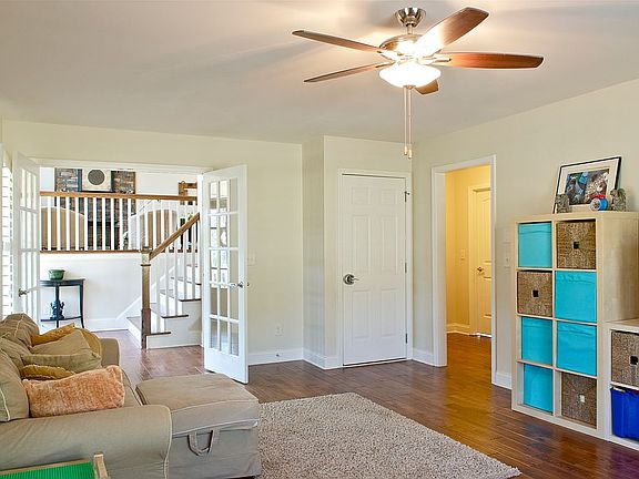 French doors separate space