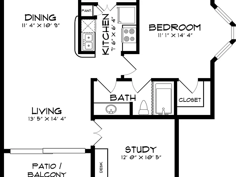A3 floor plan Inwood on the Park