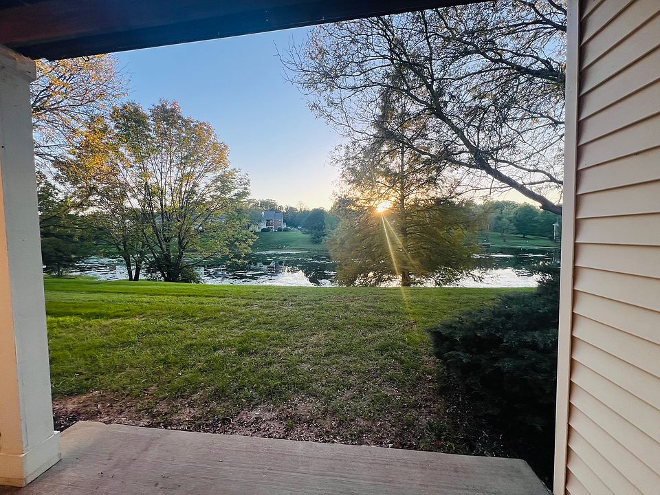 Walk-out pond view patio
