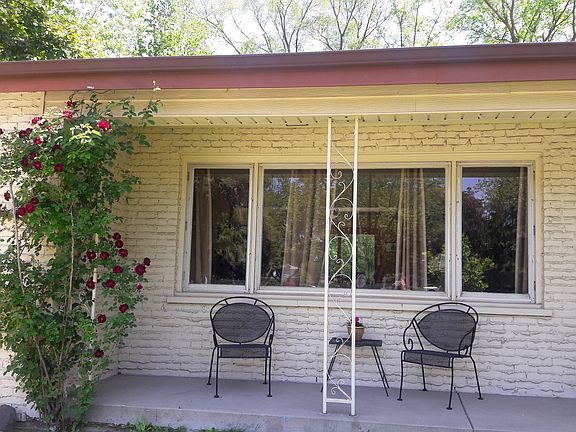 Front porch, picture window