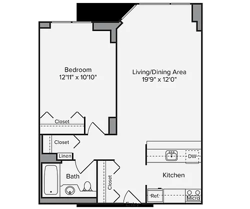Floor plan A1-667-G-Classic